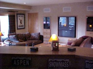 This big TV in a boring wall was replaced ...