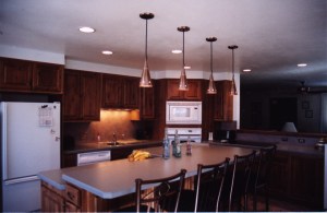 So we replaced it with this nice big kitchen