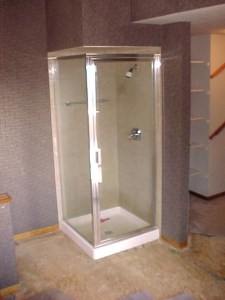 We replaced this discount shower unit ...